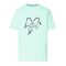 T-shirt dziewczęcy, miętowy, Tup Tup