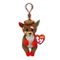 Ty, Beanie Bellies, Renifer Juno, maskotka breloczek, brązowy, 8,5 cm