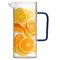 Vialli Design, Livio, dzbanek ryflowany z niebieskim uchem, 1500 ml