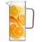 Vialli Design, Livio, dzbanek ryflowany z różowym uchem, 1500 ml