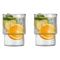 Vialli Design, Livio, szklanki ryflowane, 350 ml, 2 szt.