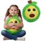 Xqmax, piłka pluszowa emoji, owoc, zielona, 23 cm