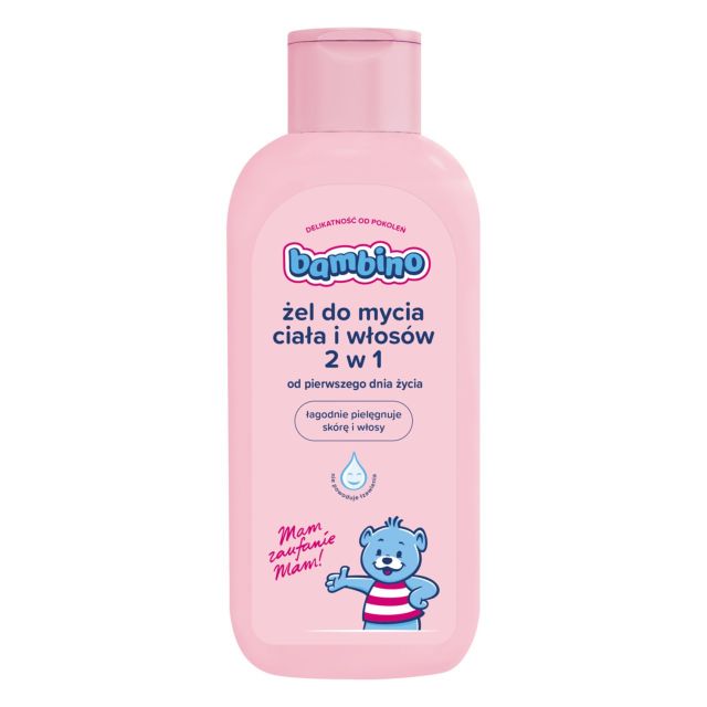 Bambino, żel do mycia ciała i włosów 2w1 dla dzieci i niemowląt, 400 ml