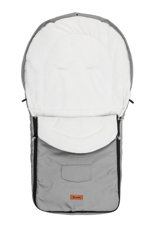 Sensillo, śpiworek do wózka, polarowy, Light Grey, 95-40 cm