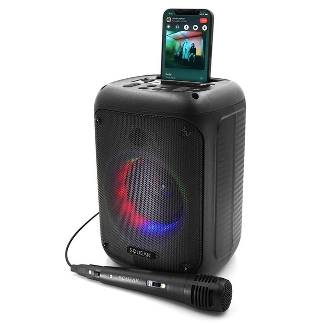 Squeak, głośnik karaoke, beatflow bluetooth 5.0 + edr, radio fm, microsd, aux, USB