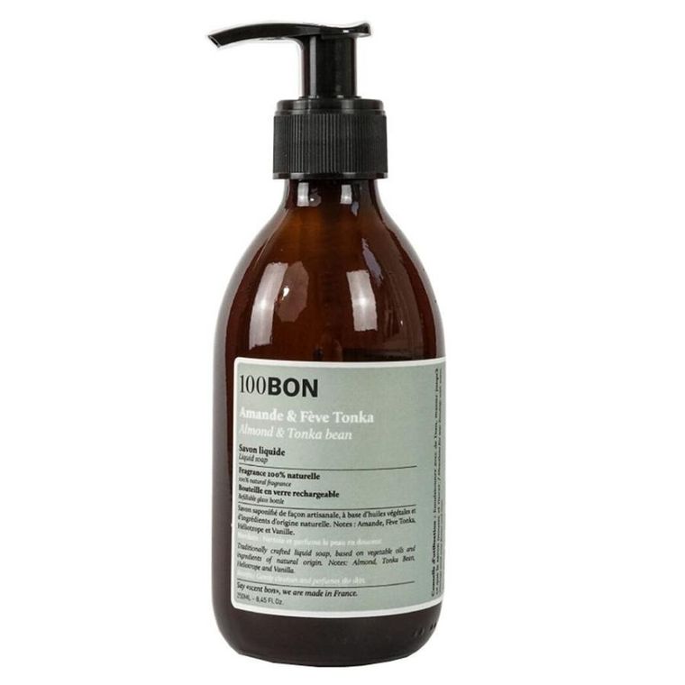 100 BON, Amande & Feve Tonka, mydło w płynie, 250 ml