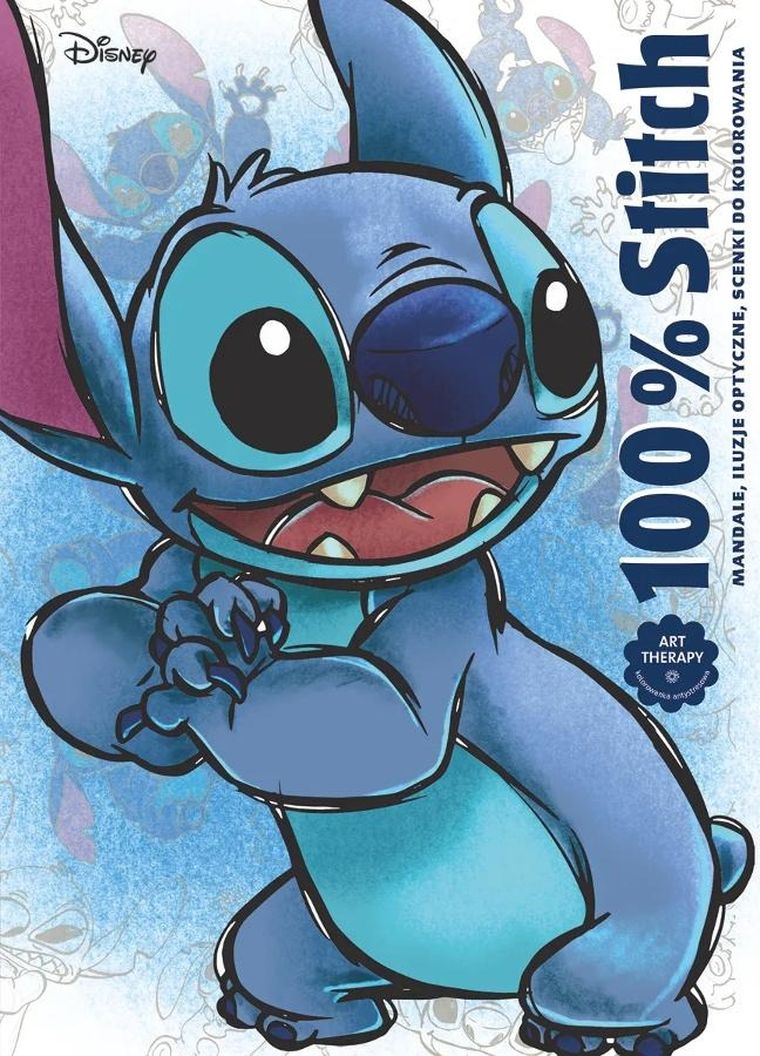 100% Stitch. Mandale, iluzje optyczne, scenki do kolorowania. Art therapy
