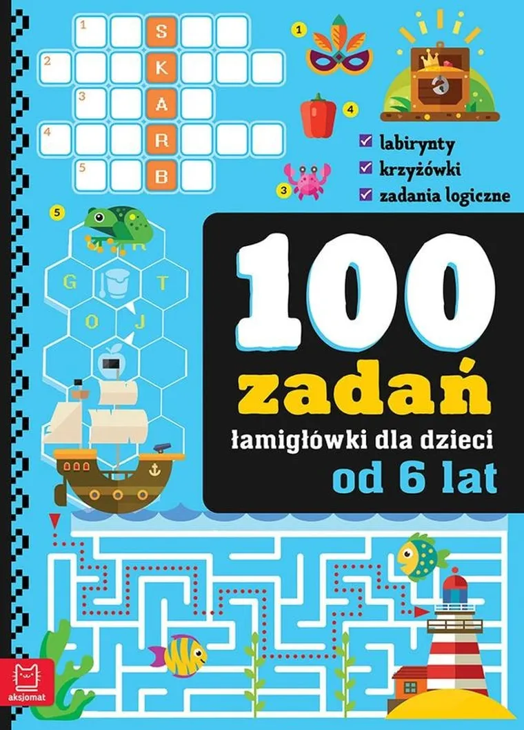 100 zadań. Łamigłówki dla dzieci od 6 lat