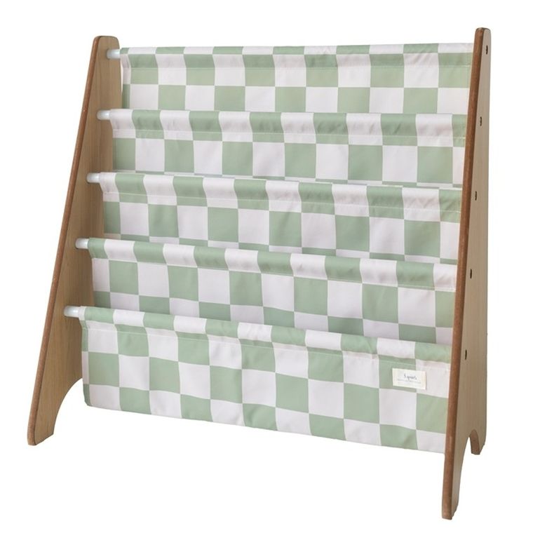 3 Sprouts, Checkerboard, stojak na książki, recycled, green