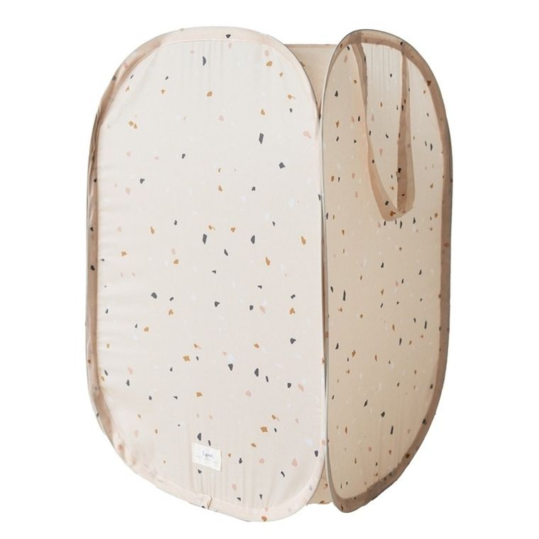 3 Sprouts, Pop-up, Terrazzo, kosz na pranie i zabawki, beige