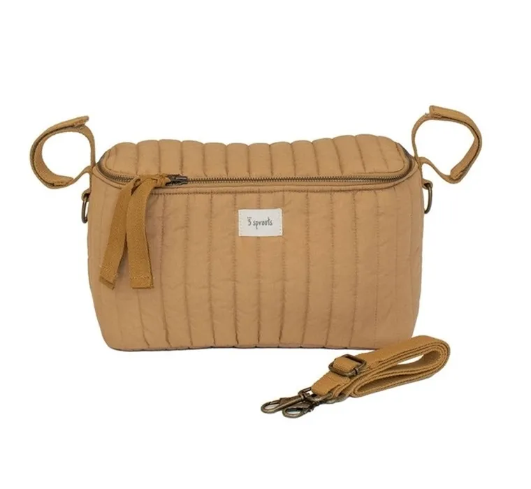 3 Sprouts, Quilted Solid, organizer do wózka, mustard