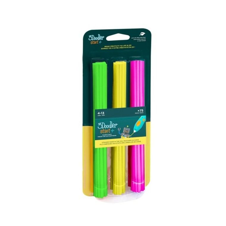 3Doodler, Start, Eko filament, Neon Glow, 2.5 mm, 75 sztuk