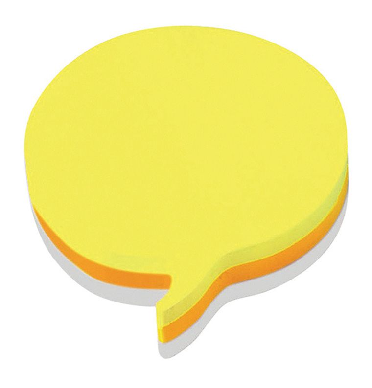 3M-POST-IT, karteczki samoprzylepne, 225 karteczek, w kształcie chmurki komiksowej