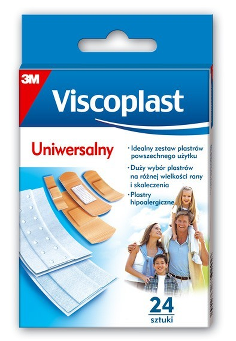 3M, Viscoplast, plaster zestaw, uniwersalny, 24 szt.