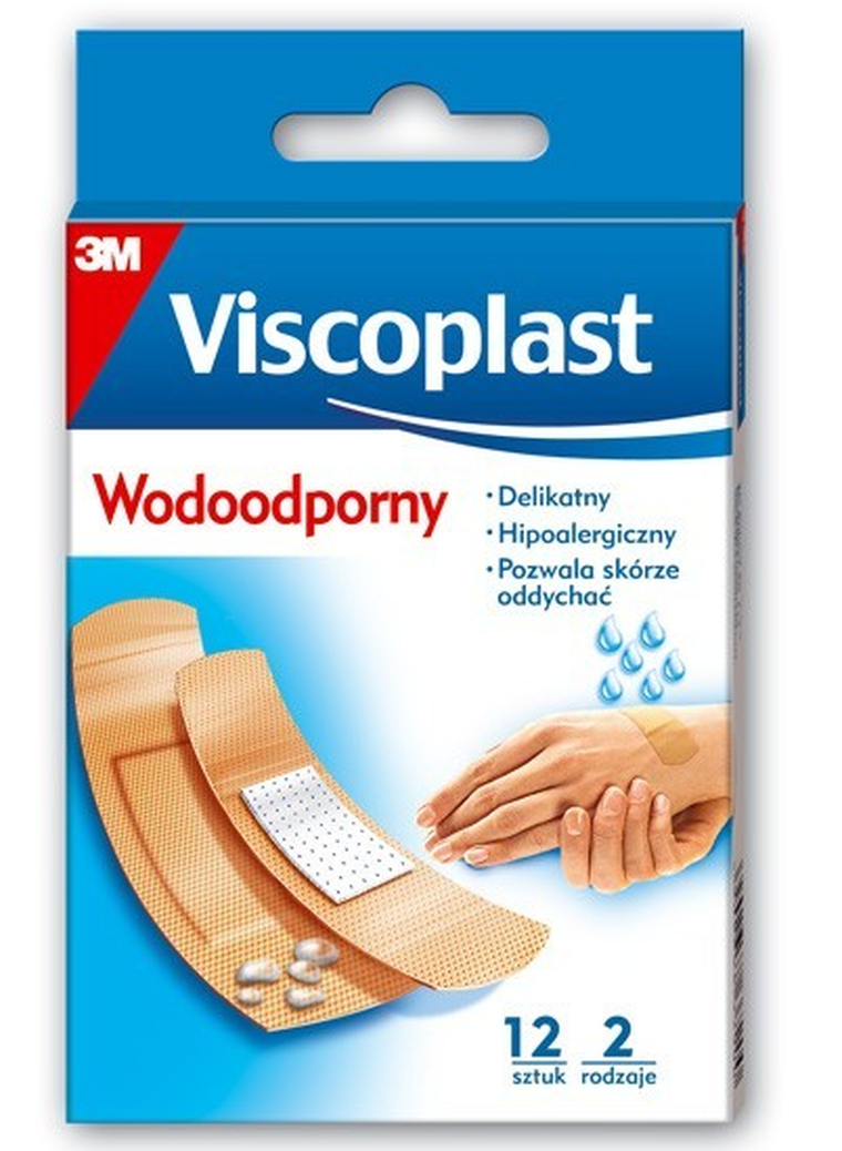 3M, Viscoplast, plaster zestaw, wodoodporny, 12 szt.