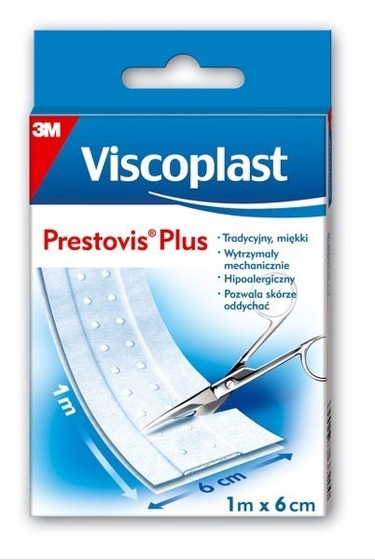 3M, Viscoplast, Prestovis Plus, plaster z opatrunkiem, 1 m x 6 cm