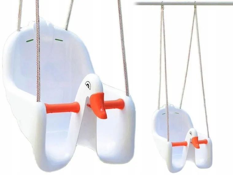 3TOYMS, huśtawka kubełkowa, duża, łabędź