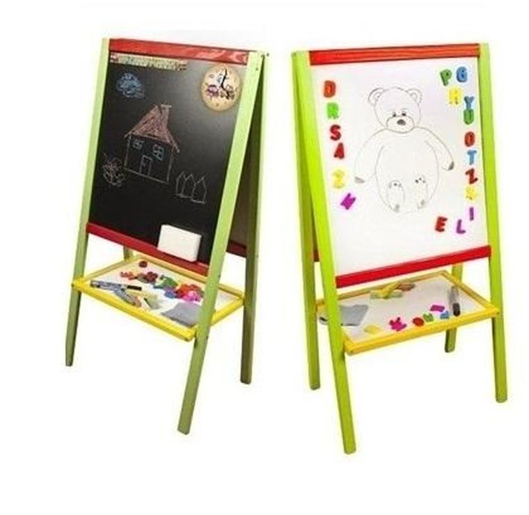 3toysm, tablica magnetyczna, dwustronna, kolorowa