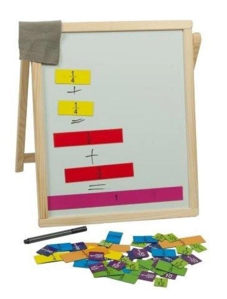 3toysm, tablica magnetyczna, rozkładana, ułamki