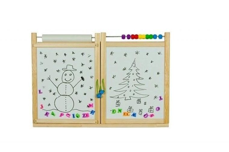 3toysm, tablica wisząca, dwustronna, naturalna