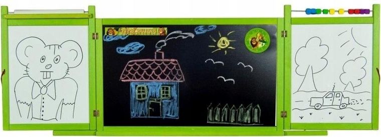 3toysm, tablica wisząca, dwustronna, zielona