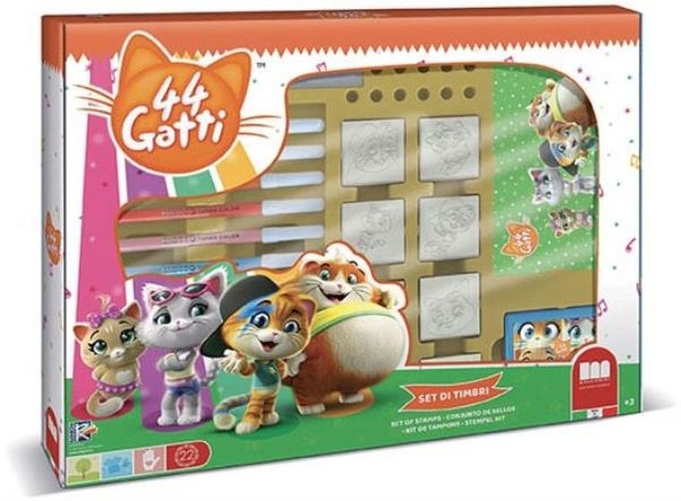 44 Koty, zestaw kreatywny, pieczątki, maxi box