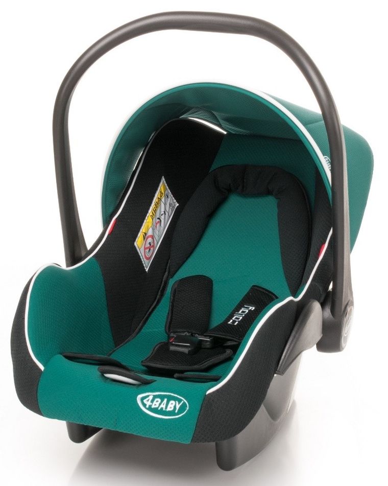 4Baby, Colby, fotelik samochodowy, 0-13 kg, turkusowy