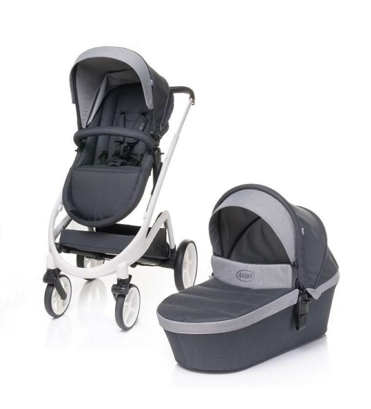 4Baby, Cosmo, wózek wielofunkcyjny 2w1, Dark Grey