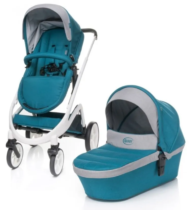 4Baby, Cosmo, wózek wielofunkcyjny 2w1, Dark Turkus