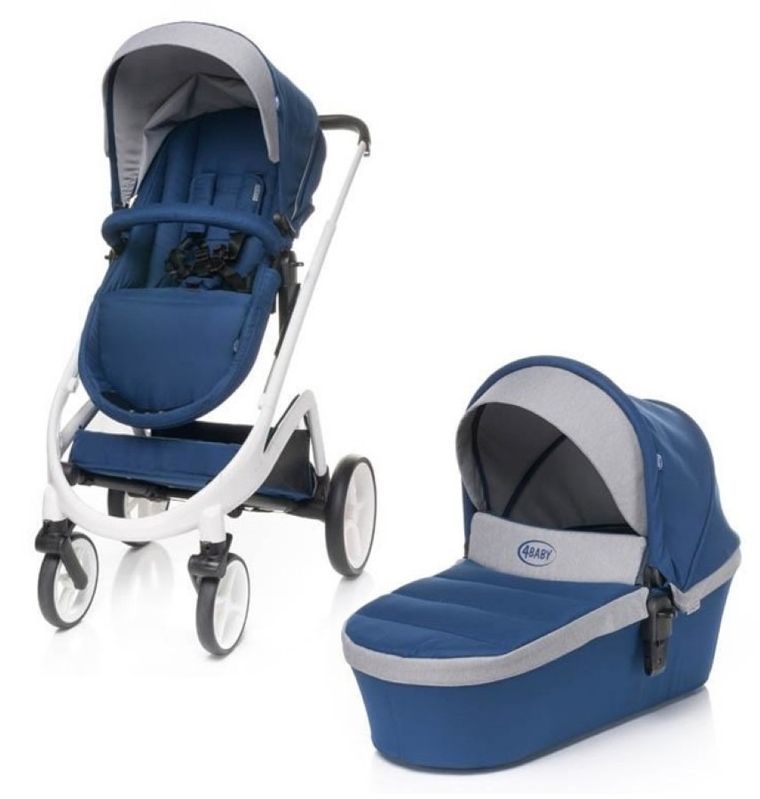 4Baby, Cosmo, wózek wielofunkcyjny 2w1, Navy Blue
