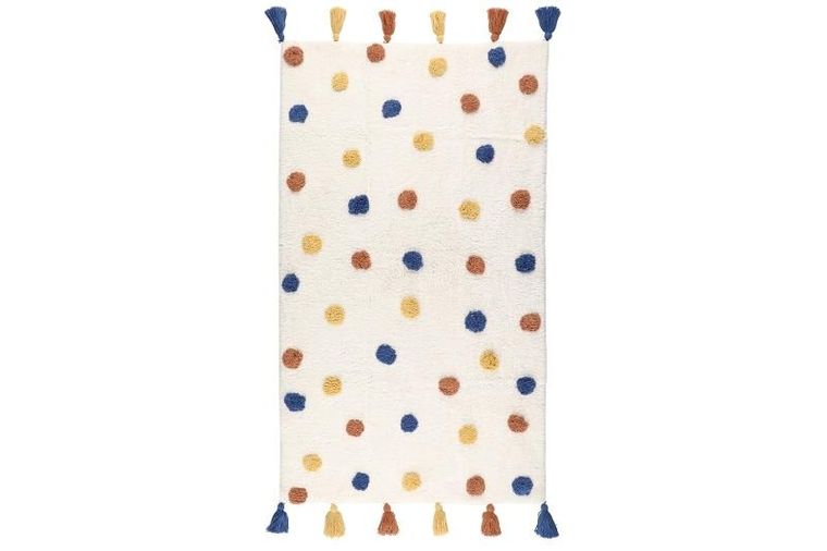 4living, dywan bawełniany w kropki, 70-120 cm