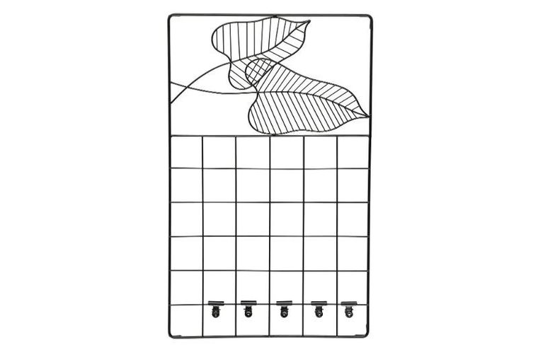 4living, metalowa tablica krata na notatki, 38-60 cm