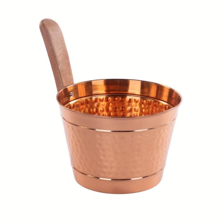 4living, miedziany ceber do sauny, 4l