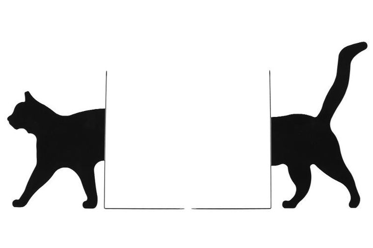 4living, podpórka do książek, kot