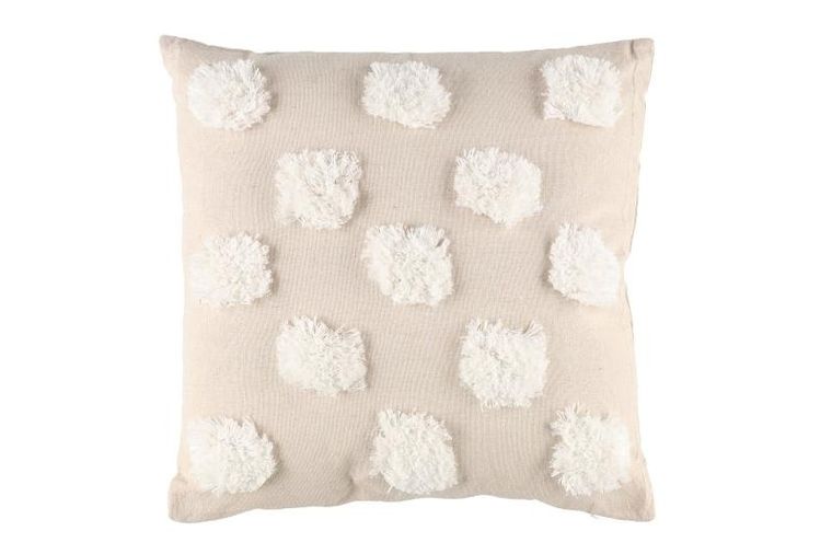4living, poduszka dekoracyjna z pomponami, 45-45 cm