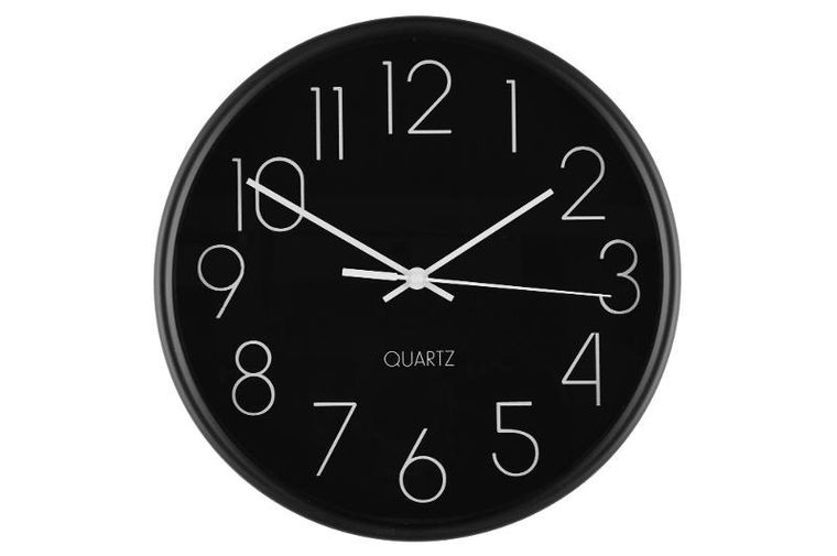 4living, prosty zegar ścienny, Ø 25 cm