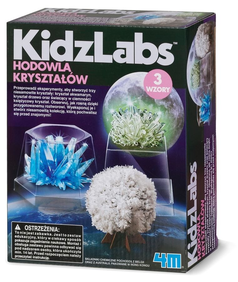 4M, Hodowla kryształów, 3 kolory, zestaw naukowy