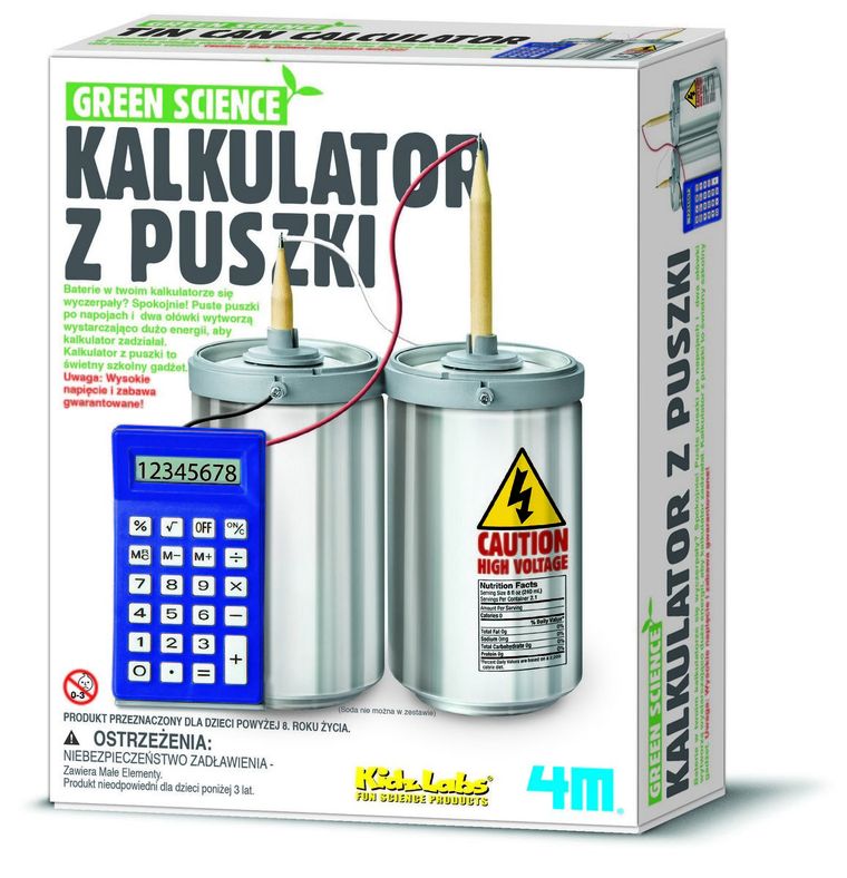4M, Kalkulator z puszki, zestaw kreatywny