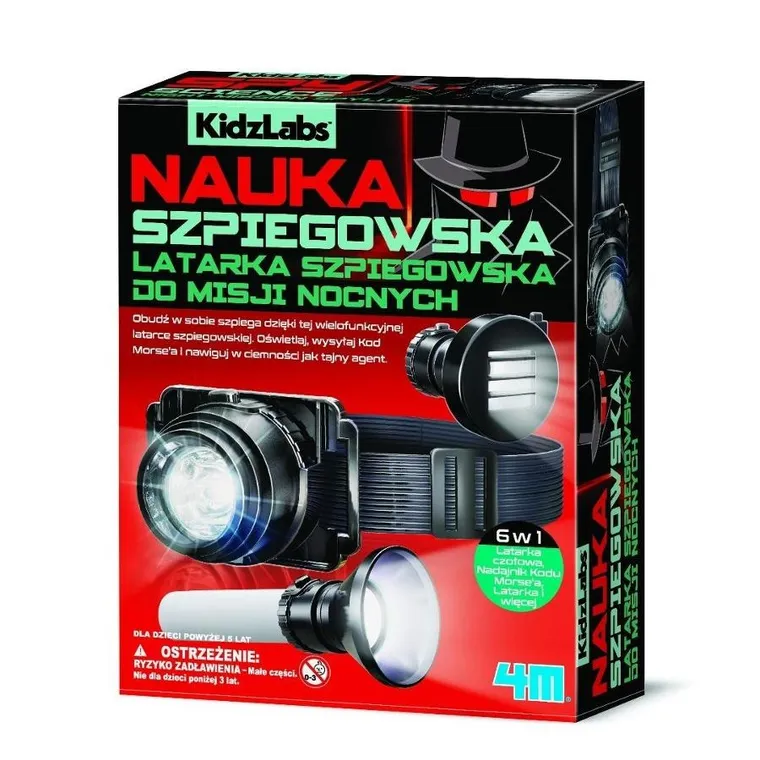 4M, Kidzlabs, latarka szpiegowska do misji nocnych