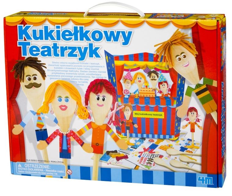 4M, kukiełkowy teatrzyk, zestaw kreatywny