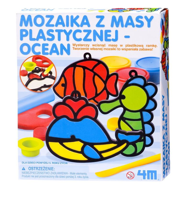 4M, mozaika z masy plastycznej - ocean, zestaw kreatywny
