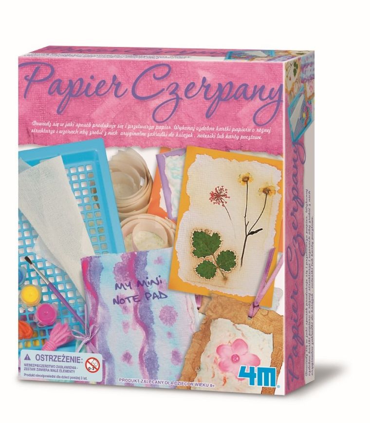 4M, papier czerpany, zestaw kreatywny
