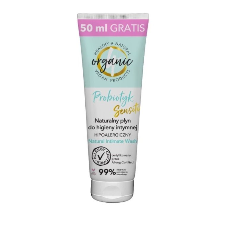 4organic, Naturalny, płyn do higieny intymnej, Probiotyk, 250 ml