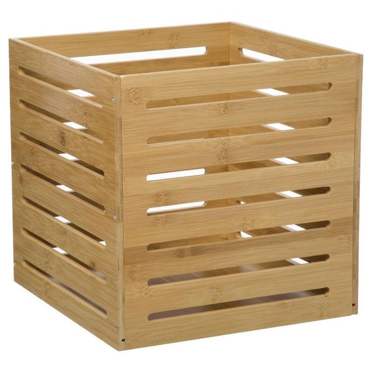 5five Simply Smart, bambusowy kosz do przechowywania, 31-31 cm