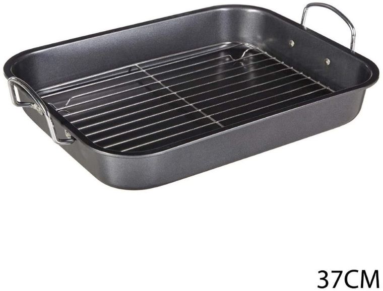 5five Simply Smart, forma do pieczenia z rusztem i uchwytami, 37-29-5,5 cm, stal nierdzewna