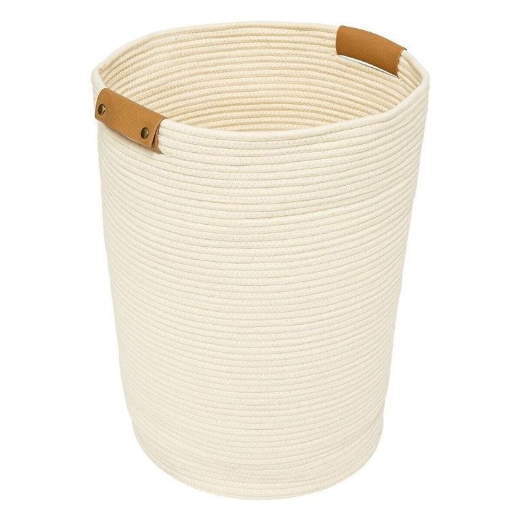 5five Simply Smart, kosz na pranie z bawełny duo, 80 l, ø 44 cm