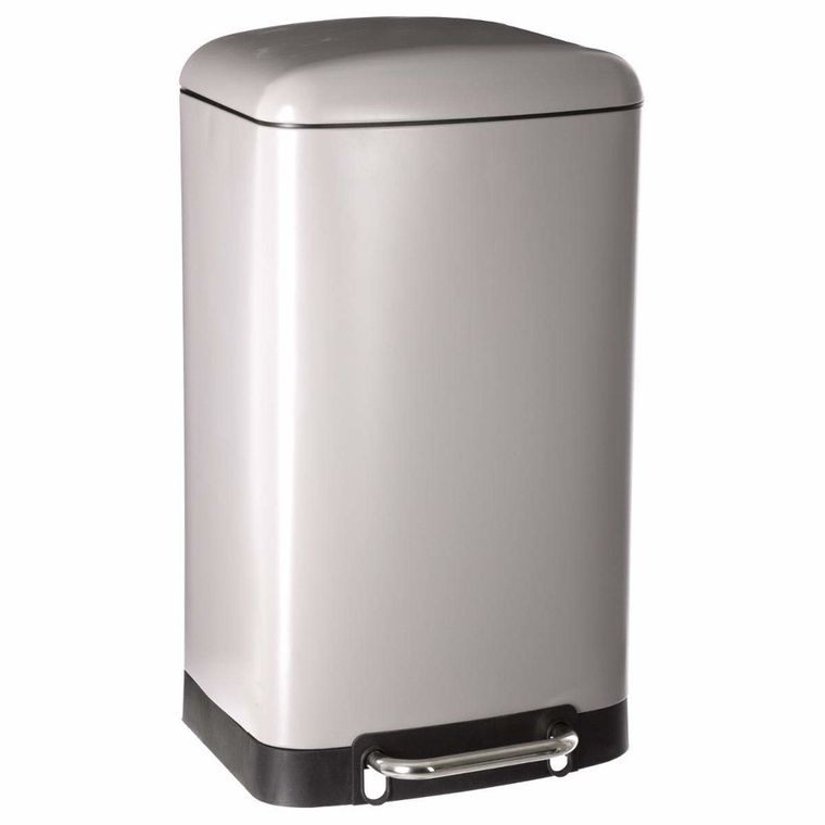 5five Simply Smart, kosz na śmieci, metalowy, taupe, 30 l