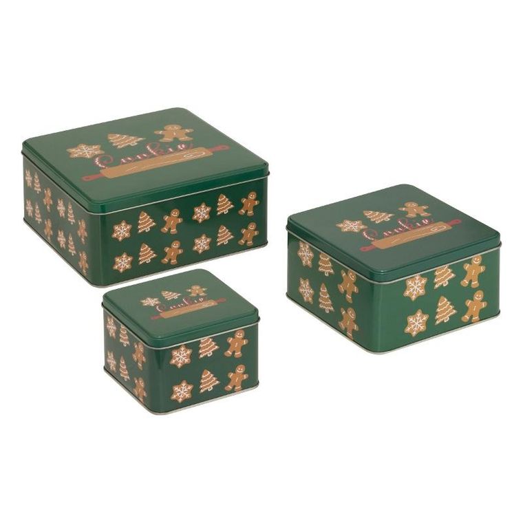 5five Simply Smart, metalowe pojemniki na ciastka, 3 szt.