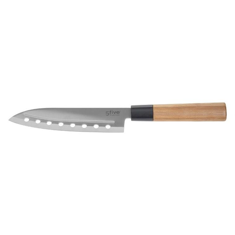 5five Simply Smart, nóż santoku z bambusową rączką