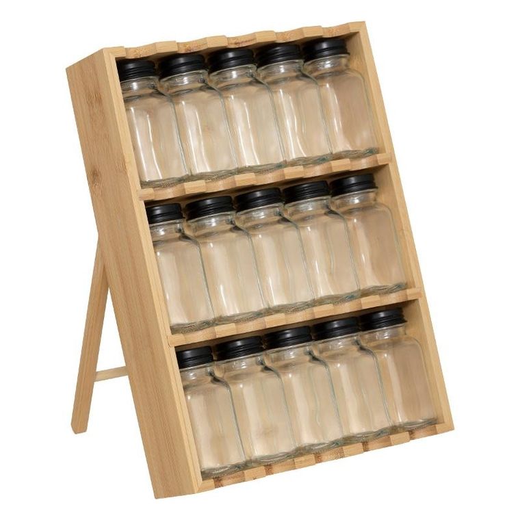 5five Simply Smart, organizer na przyprawy do szuflady lub na blat, 15 słoików